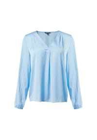 comma, - Bluse, V-Ausschnitt, für Damen - 5343  BLUE