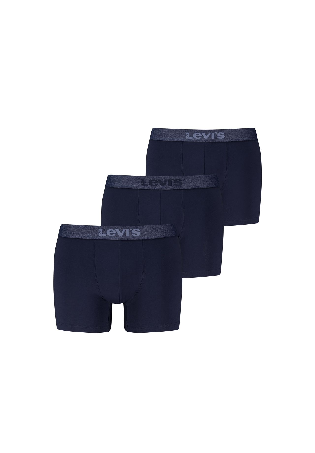 Levis Herren Grau 3P Logo Boxer Briefs Marine Baumwolle Medium - Bild 5
