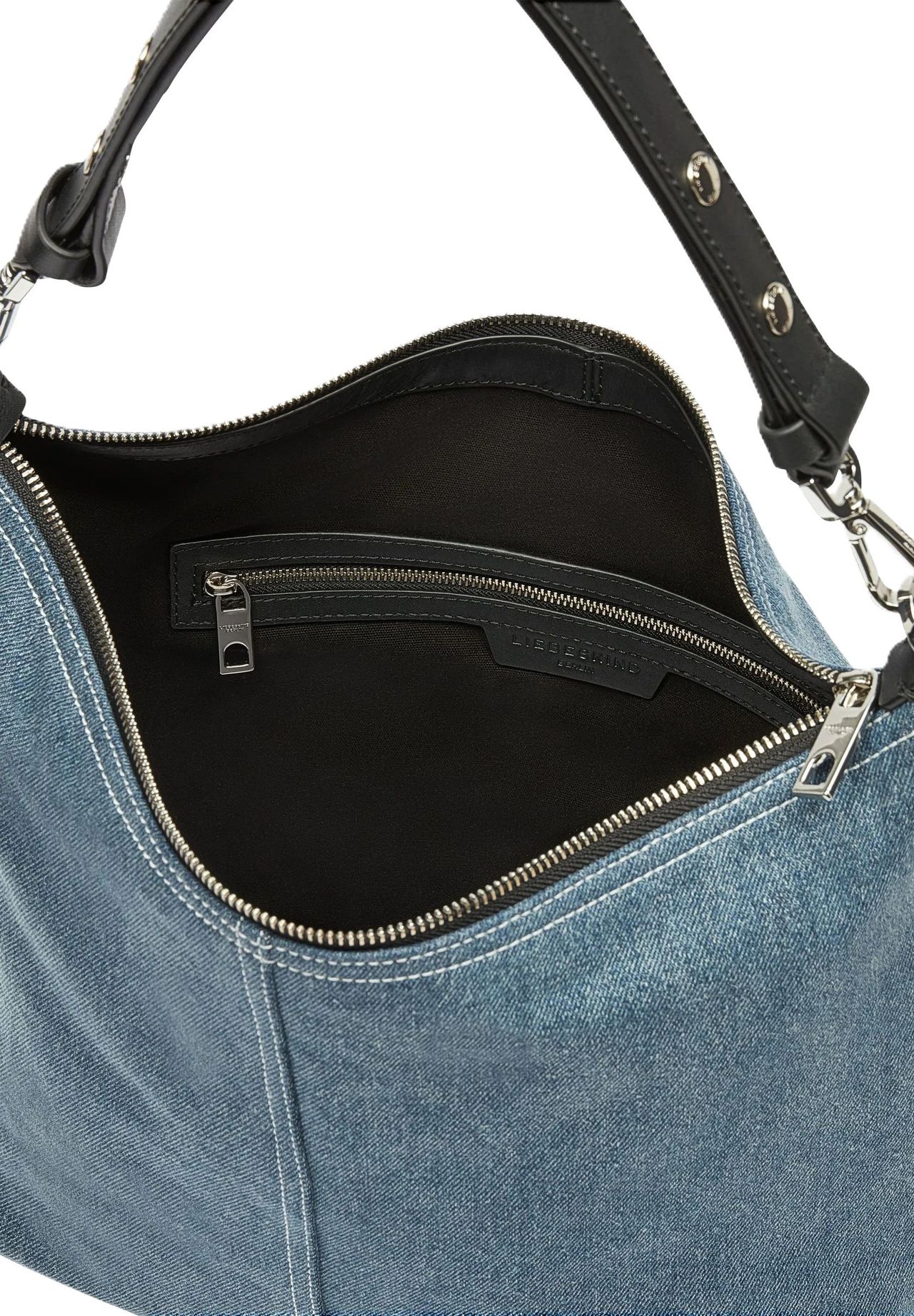 LIEBESKIND PARIS 2 DENIM Schultertasche, Reißverschluss, für Damen 