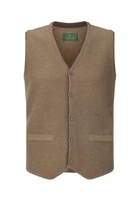 Charles Colby - Strickweste KEVAN - beige