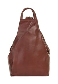 piké - Rucksack Echt Leder, Made In Italy - braun