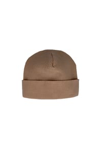maximo® - BABY-Umschlagmütze Ripp-Jersey, doppellagig - ash rose