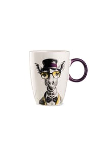 GILDE - Tasse Human Essence Giraffenmotiv, Giraffe, Porzellan, Ø 9 cm, 81538 - mehrfarbig