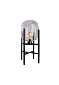 näve Leuchten - LED Akku-/Sockelleuchte "LORA" H: 58 cm schwarz - schwarz