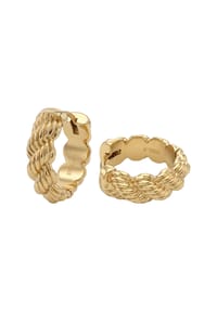JOOP! - Creolen für Damen, Edelstahl - gold