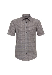 CASAMODA - Herren Freizeithemd Kurzarm Print Casual Fit - Gelb