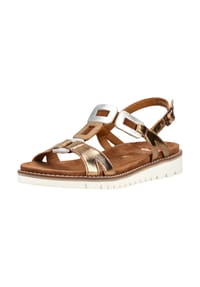 ara® - Glattleder Sandalen - Weiß/Braun