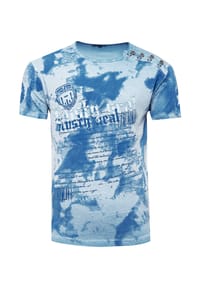 RUSTY NEAL® - T-Shirt in tollem Batik-Design - Anthrazit