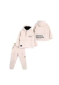 Solang - Freizeitanzug mit Print-Motiv - Beige
