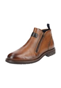 bugatti - Leder Stiefelette - Cognac