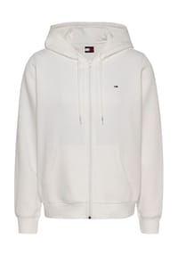 TOMMY Jeans - Sweatjacke, Logo-Stickerei, für Damen - 0 YBL ECRU
