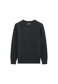 Marc O'Polo - Herren Strickpullover - Knit Pullover, Rundhals, Baumwoll-Schurwoll-Mix, Regular Fit - Dunkelblau
