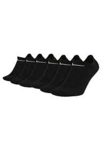 NIKE - Unisex 6er Pack Sneaker Sportsocken - Everyday, Lightweight No Show, einfarbig - Schwarz