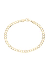 Luigi Merano® - Armband Panzerkette, diamantiert, massiv, Gold 585 - gold