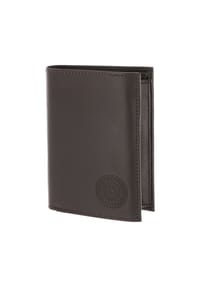 oxmox® Leather - Leather Geldbörse RFID Schutz Leder 13 cm - braun-circle bloom