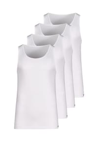 SKINY® - Unterhemd / Tanktop 4er Pack Cotton Advantage - Schwarz