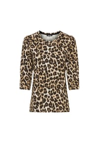 olsen - Shirt mit Allover-Dessin und Rundhalsausschnitt - Coffee Bean