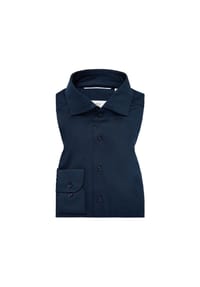 ETERNA - Japanese Knitted unifarben SLIM FIT - navy