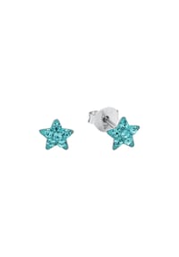 amor - Kinder Ohrstecker, 925er Sterling Silber - Blau