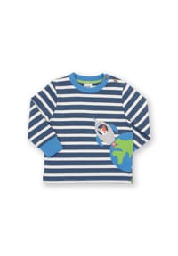 KITE - Kinder Weltraumwelpen Sweatshirt Bio-Baumwolle - blau