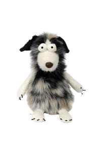 sigikid® - Kuscheltier Hund Detective Disaster Beasts ,  für Erwachsene und Kinder - beige/weiß/schwarz/hund