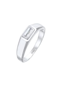 KUZZOÍ - Ring Herren Topas Schlicht Elegant 925 Silber - Gold