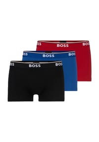 BOSS - Pants, 3er-Pack, Baumwollmix, Logo-Bund, für Herren - 001 BLACK