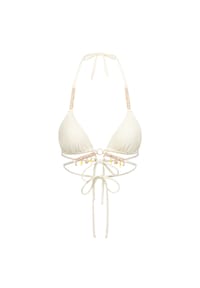MODA MINX - Bikini Top Seychelles mit funkelnden Anhängern - Coconut