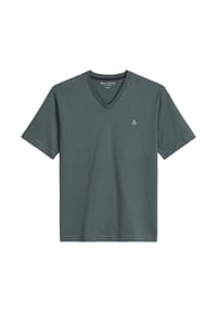 Marc O'Polo - Herren T-Shirt, V-Neck - T-SHIRT SHORT SLEEVE, Regular Fit, Baumwolle - Blau