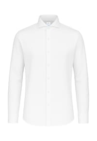 Vercate - Bügelfrei Businesshemd, Japanese Knitted, Slim Fit, Langarm, für Herren - beige