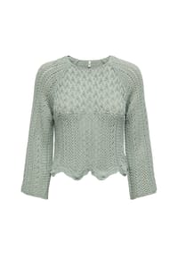 ONLY® - Strickpullover, 3/4-Arm, für Damen - 206573 LIGHT BLUE