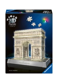 Ravensburger - Iconics 3D Puzzle "Triumphbogen Paris", mit Licht, 216 Teile - 