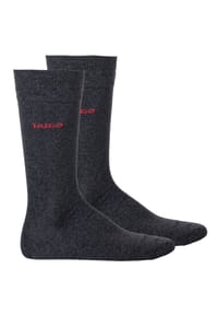 HUGO - Herren Socken, 2er Pack - RS Uni CC, Kurzsocken, mittelhoch, Logo, uni - Blau