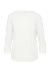 s.Oliver - Red Label Shirt, 3/4-Arm, Baumwolle, für Damen - 0210 WHITE