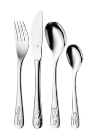 WMF Kinderbesteck-Set "Safari", 4-teilig - Safari - Silber