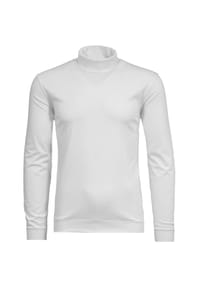 RAGMAN - Langarmshirt, Rollkragen, für Herren - 006 WEISS