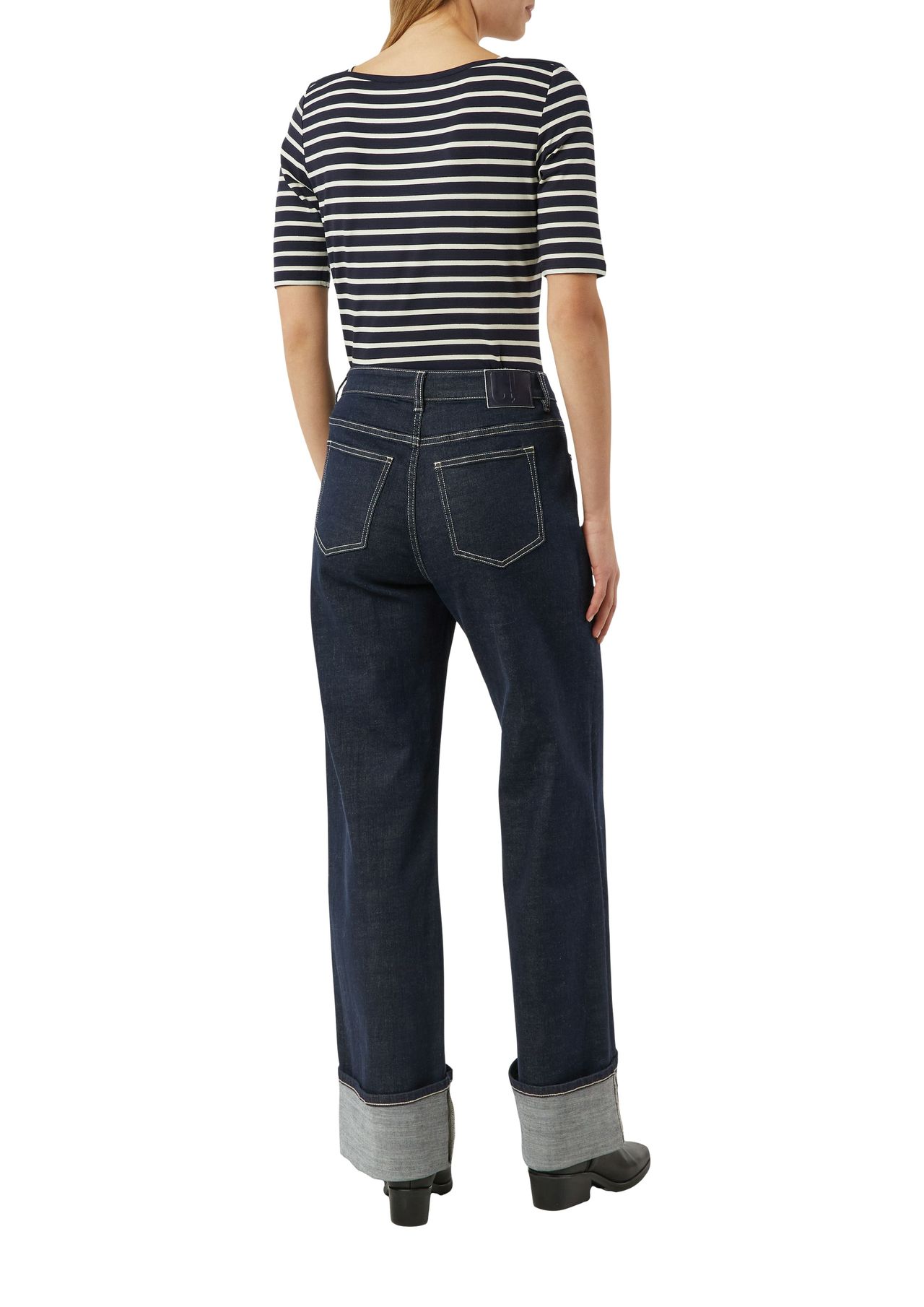 Comma, Shirt, U-Boot-Ausschnitt, FüR Damen, Blau, 34