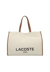 LACOSTE Heritage Canvas - Heritage Canvas Shopper Tasche 40 cm - natural tan