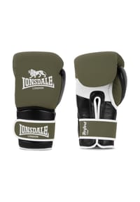 LONSDALE™ - Boxhandschuhe aus Leder BARFORD - Olive/Black/White
