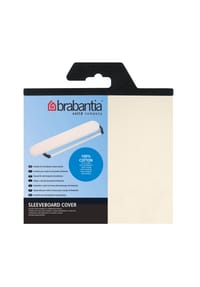 brabantia - Bügelbrettbezug mit 2mm Schaumstoff, Baumwolle, Ecru - Ecru