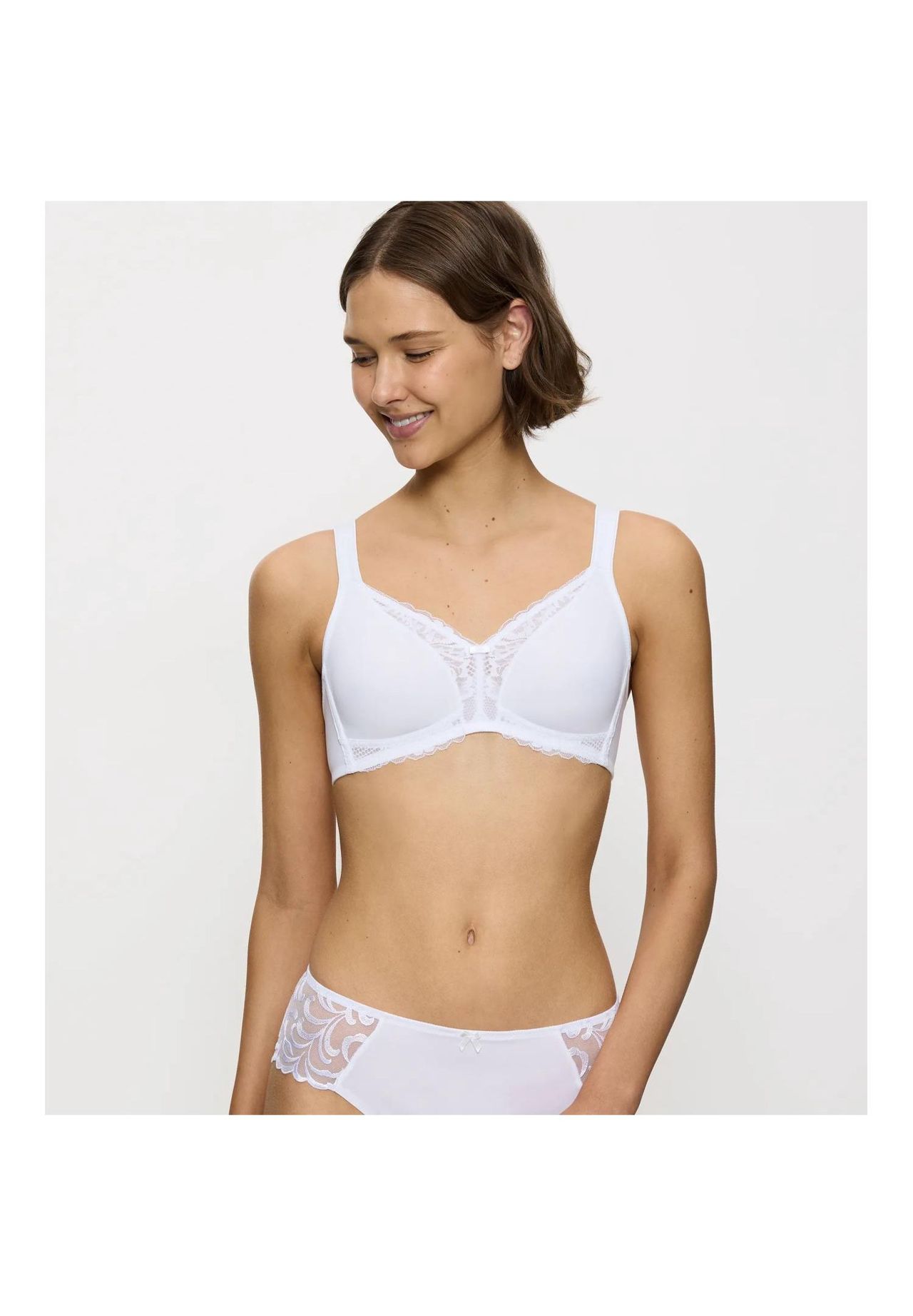 Triumph Modern Lace+Cotton Bh, BüGellos, Spitzendetails, FüR Damen, Weiß, 85B