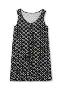 sheego - Strandkleid - schwarz bedruckt
