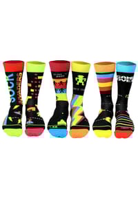 united ODDsocks® - Herren Socken, 6 Socken - Strumpf, Motive - Freekick