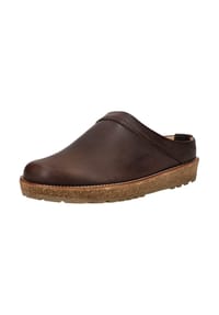 HAFLINGER - Leder Hausschuhe - Dunkelbraun