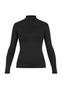 normani® - Damen Merino Longsleeve mit Stehkragen Romsey - Beige