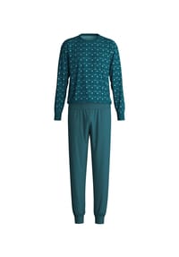 CALIDA - Herren Bündchen-Pyjama Relax Streamline - dark petrol