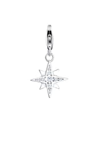 Nenalina - Charm Stern Astro Basic 925 Silber, Mit Kristallen Von Swarovski® - Gold