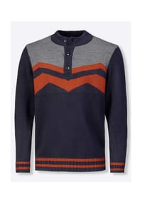 SIEH AN! - Pullover - marine-gemustert