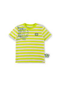 sigikid® - T-Shirt Sporty Dino ,  für Kinder - neongelb/hellgrau