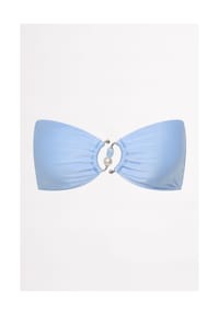 SEAFOLLY - Bandeau-Bikini-Oberteil, Schmuckstein, für Damen - POWDER BLUE